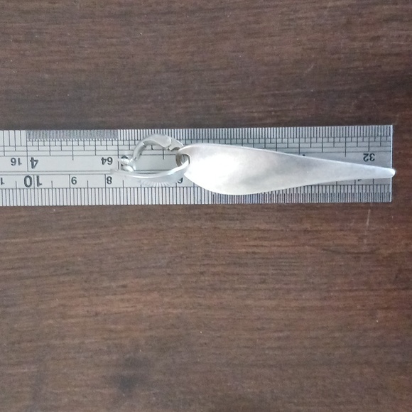 Georg Jensen, Nana Ditzel 1950s Long Drop Silver Denmark Earring leverback 128A - Picture 3 of 7